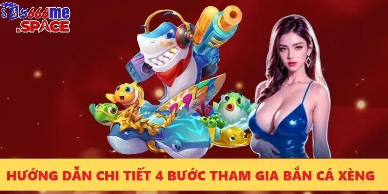 3 bước để bạn tham gia săn cá và bước cuối cùng là rút chiến lợi phẩm